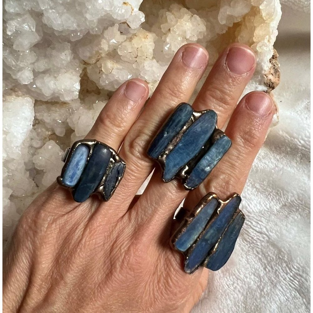 Kyanite Reiki Atttuneme Ring - Picture 2 of 9